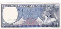 Surinam 5 Gulden Geldschein Banknote Suriname -