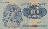 Estland 10 Krooni Geldschein Banknote Eesti Pank Kumme Krooni банкнота эстония крон -