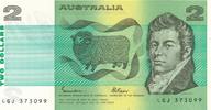 Australien 2 Dollars Geldschein Banknote Two Dollars -