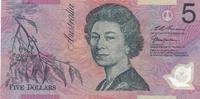 Australien 5 Dollars Geldschein Banknote Plastik -