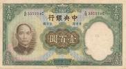China 100 Yuan Geldschein Banknote 钞票一百元中国 -