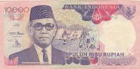 Indonesien 10000 Rupiah Geldschein Banknote -