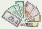 Libanon Lot von 8 Banknoten 2x1, 3 x 5,1x10,2x25 Livres um 1985 -