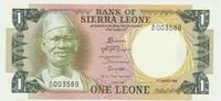Sierra Leone ONE LEONE Bank of Sierra Leone -