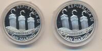San Marino 5 und 10 Euro Münze Willkommen Euro, im orig. Etui, Zertifikat, Kapsel -