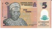 Nigeria 5 Naira Banknote Geldschein -