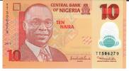 Nigeria 10 Naira Banknote Geldschein -