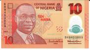 Nigeria 10 Naira Banknote Geldschein -
