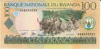 Ruanda 100 Cent Francs Banknote Geldschein -
