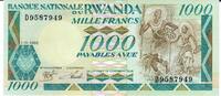 Ruanda 1000 Mille Francs Banknote Geldschein -