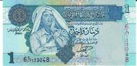 Libyen 1 Dinar Banknote Geldschein -