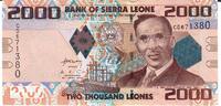 Sierra Leone 2000 Leones Banknote Geldschein -