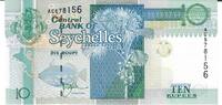 Seychellen 10 Rupees Banknote Geldschein -