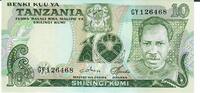 Tansania 10 Shilingi Kumi Banknote Geldschein -