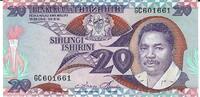 Tansania 20 Shilingi Ishirini Banknote Geldschein -