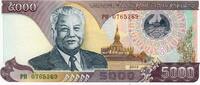Laos 5000 Kip Banknote Geldschein -