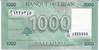 Libanon 1000 Livres Banknote Geldschein -