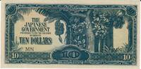Malaya 10 Dollars Banknote Geldschein -