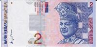 Malaysia 2 Ringgit Banknote Geldschein -