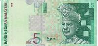 Maleysia 5 Ringgit Banknote Geldschein -