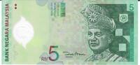 Maleysia 5 Ringgit Banknote Geldschein -