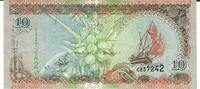 Malediven 10 Rufiyaa Banknote Geldschein -