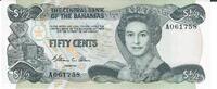 Bahamas 50 Cents Banknote Geldschein -