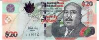 Bahamas 20 Dollars Banknote Geldschein -