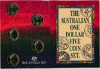 Australien 1 Dollar The Australien One Dollar Coin Set 1992 vergoldet -