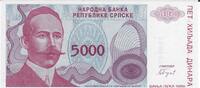 Bosnien-Herzegowina 5000 Dinara Banknote Geldschein -