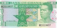 Ghana 1 Cedi 1982 Banknote Geldschein unc 83.51 元 含税 ＋  83.51 元 运费