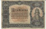 Ungarn 1000 Korona 1920 Banknote Geldschein gebraucht IV 209.18 元 含税 ＋  83.67 元 运费