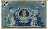 Deutschland Deutches Reich 100 Mark Banknote Geldschein -