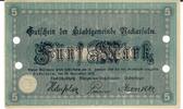 Neckarsulm-Deutschland 5 Mark Gutschein 1918 Gutschein der Stadt Neckars... 92.04 元 含税 ＋  83.67 元 运费
