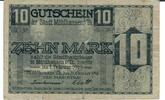 Mühlhausen-Deutschland 10 Mark Gutschein 1918 Gutschein der Stadt Mühlha... 66.94 元 含税 ＋  83.67 元 运费
