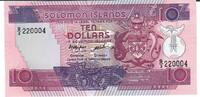 Solomon Inseln 10 Dollars Banknote Geldschein -