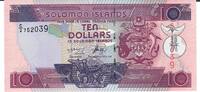 Solomon Inseln 10 Dollars Banknote Geldschein -