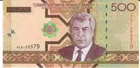 Turkmenistan 500 Manat Banknote Geldschein -