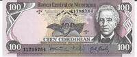 Nicaragua 100 Cordobas Banknote Geldscheine -