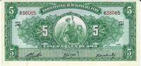 Peru 5 Soles de Oro Banknote Geldscheine -