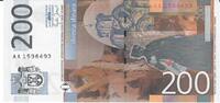 Serbien 200 Dinar Banknote Geldscheine -