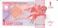 Kirgisistan 1 Som Banknote Geldscheine -