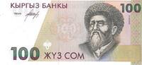 Kirgisistan 100 Som Banknote Geldscheine -