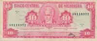 Nicaragua 10 Cordobas Geldschein Banknote -