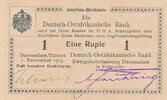 Deutschland Deutsches Reich Deutsch-Ostafrika 1 Rupie DOA Serie B2, Hand US Frühling , Daressalam/Tabora -
