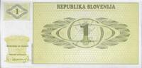 Slowenien 1 Tolar Banknote Geldscheine -