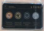 Lettland 4x 2 Euro 4 Münzen OVP, Prestige Edelmetallsatz 'Milda' Lettonie -