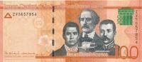 Dominikanische Republik 100 Pesos Banknote -