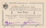 Deutsches Reich Deutschland Deutsch-Ostafrika 1 Rupie DOA, Geldscheine der deutschen Kolonien: Serie: Y2 -