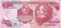 Uruguay Quinientos Nuevos Pesos Banknote -
